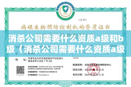 消杀公司需要什么资质a级和b级（消杀公司需要什么资质a级和b级）