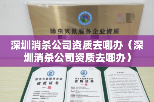 深圳消杀公司资质去哪办（深圳消杀公司资质去哪办）